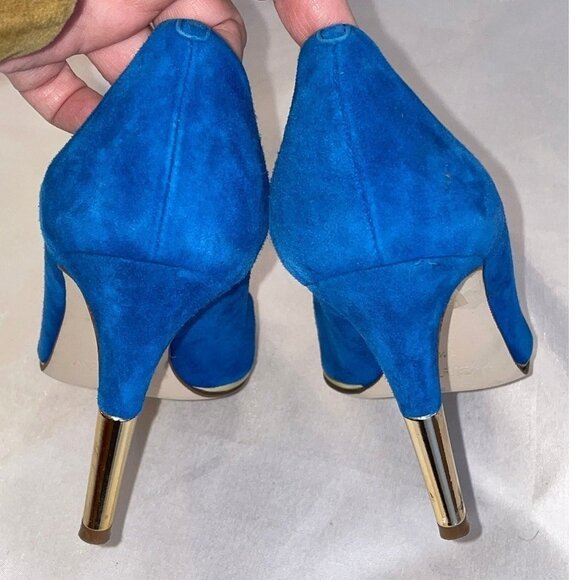 J.CREW Everly Suede Metallic-Trim Stilettos - Picture 3 of 10